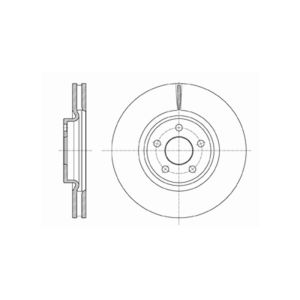 FRONT VENTED BRAKE DISC COATED - 316MM DIAMETER