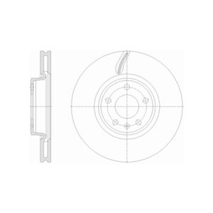 FRONT VENTED BRAKE DISC COATED - 318MM DIAMETER