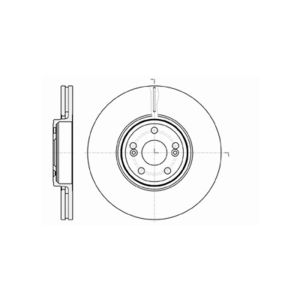 Front Vented Brake Disc - 324mm Diameter