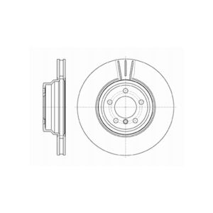 Front Vented Brake Disc - 348mm Diameter