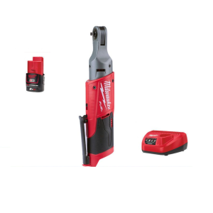 M12 FUEL™ 1/4" Ratchet (2.0Ah battery, adaptor, charger, bag)