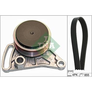 Auxillary Drive Poly V Belt Set