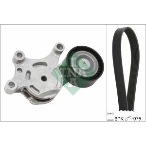 Auxillary Drive Poly V Belt Set