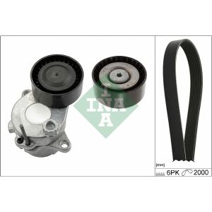 Auxillary Drive Poly V Belt Set