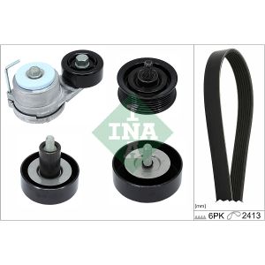 Auxillary Drive Poly V Belt Set