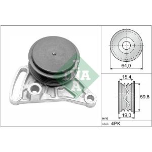 Ribbed Auxillary Drive Belt Tensioner