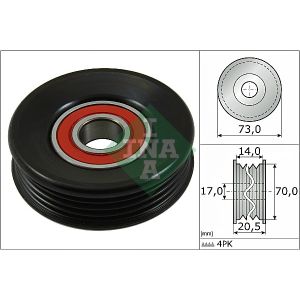 Ribbed Auxillary Drive Belt Tensioner