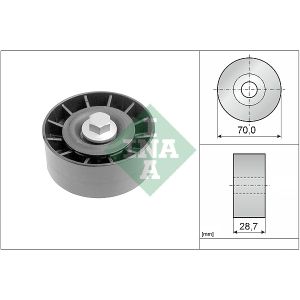 Ribbed Auxillary Drive Belt Guide Pulley