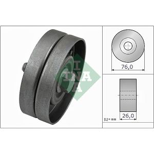 Ribbed Auxillary Drive Belt Guide Pulley