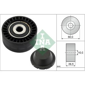 Ribbed Auxillary Drive Belt Guide Pulley