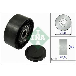 Ribbed Auxillary Drive Belt Guide Pulley