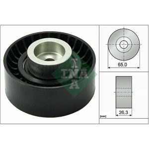 Ribbed Auxillary Drive Belt Guide Pulley