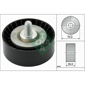 Ribbed Auxillary Drive Belt Guide Pulley