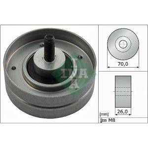 Ribbed Auxillary Drive Belt Guide Pulley