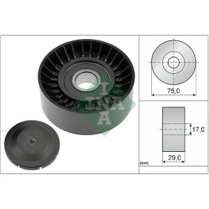 Ribbed Auxillary Drive Belt Guide Pulley