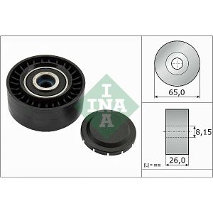 Ribbed Auxillary Drive Belt Guide Pulley