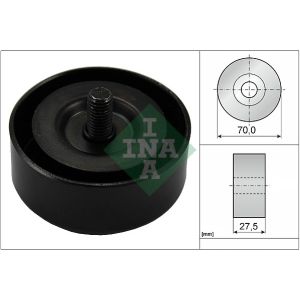 Ribbed Auxillary Drive Belt Guide Pulley