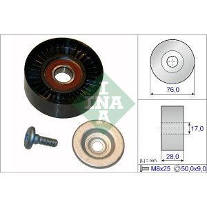 Ribbed Auxillary Drive Belt Guide Pulley