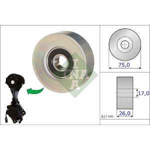 Ribbed Auxillary Drive Belt Guide Pulley