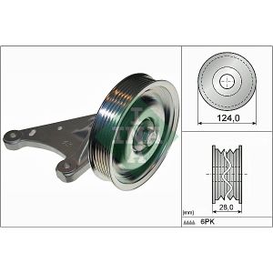 Ribbed Auxillary Drive Belt Guide Pulley