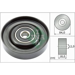 Ribbed Auxillary Drive Belt Guide Pulley