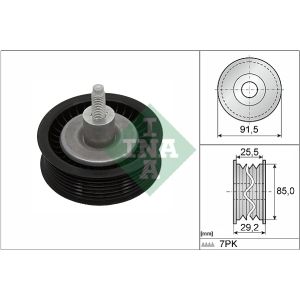 Ribbed Auxillary Drive Belt Guide Pulley