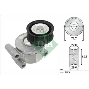 Ribbed Auxillary Drive Belt Tensioner