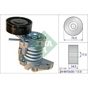 Ribbed Auxillary Drive Belt Tensioner