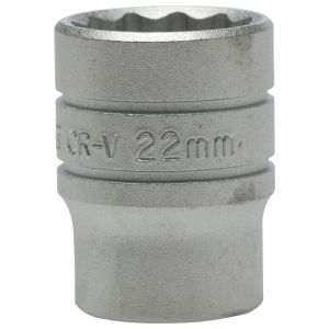 Teng Socket 1/2 inch Drive 12 Point 22mm