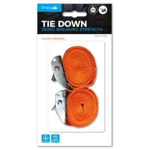 Tie Down 25MM*2.5M 2PK