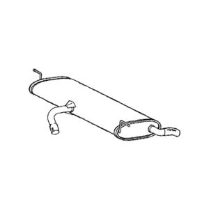 EXHAUST- REAR BOX/SILENCER