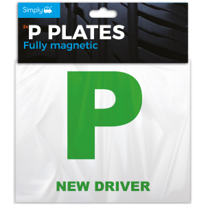 P PLATE MAGNETIC GREEN - X 2