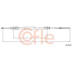 Handbrake Cable - RH