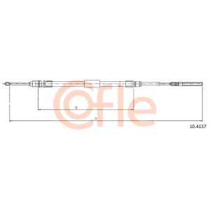 Handbrake Cable - LH