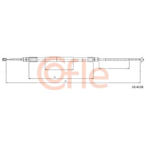 Handbrake Cable - Rear