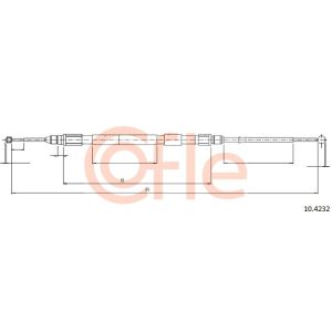 Handbrake Cable - Rear