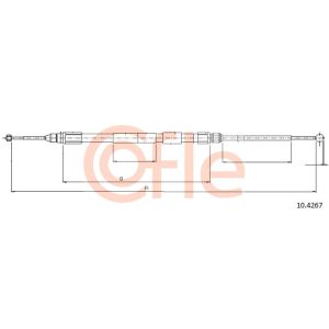 Handbrake Cable - RH