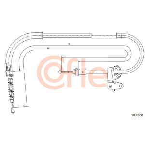 Handbrake Cable - RH