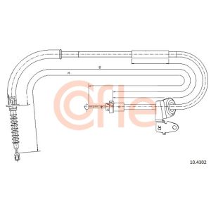 Handbrake Cable - RH