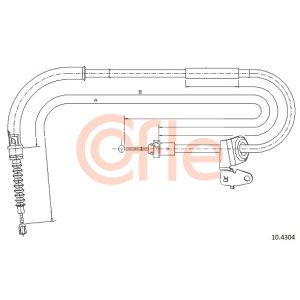 Handbrake Cable - RH