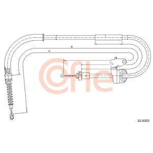 Handbrake Cable - LH