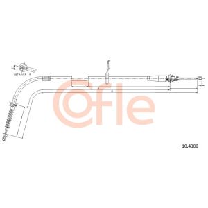 Handbrake Cable - RH