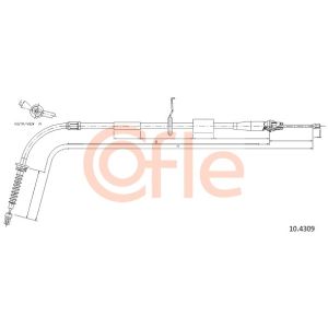 Handbrake Cable - LH