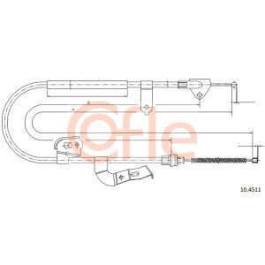 Handbrake Cable - LH