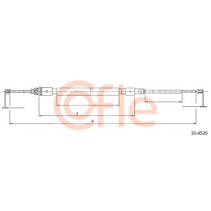 Handbrake Cable - Rear