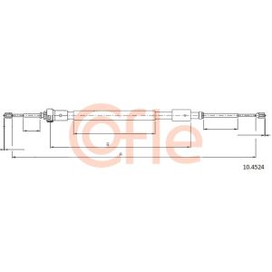 Handbrake Cable - Rear