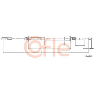 Handbrake Cable - Front