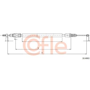 Handbrake Cable - LH