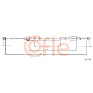 Handbrake Cable - RH