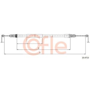 Handbrake Cable - Rear